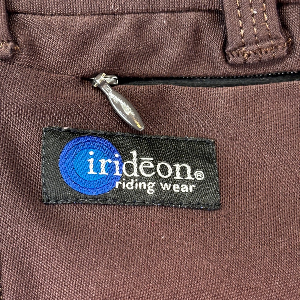 Irideon Riding Breeches Women Small Long Brown Bootcut Knee Patch Pants - Picture 4 of 8